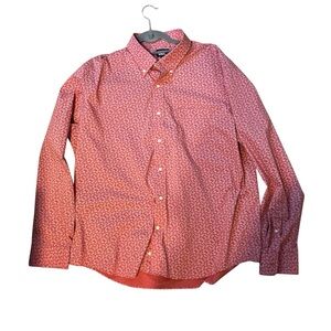 Lands' End Men's Dusty Rose Paisley Button Down Shirt Sz XL NWOT